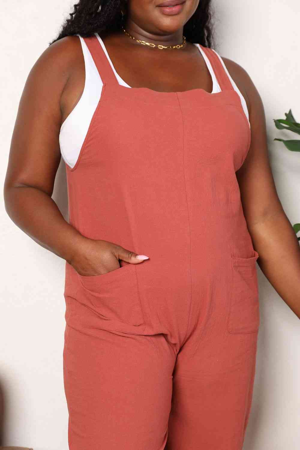 Double Take Wide Leg Overalls with Front Pockets king-general-store-5710.myshopify.com