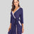 Tie Waist Surplice Neck Robe with Pockets king-general-store-5710.myshopify.com