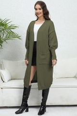 Open Front Dropped Shoulder Cardigan king-general-store-5710.myshopify.com