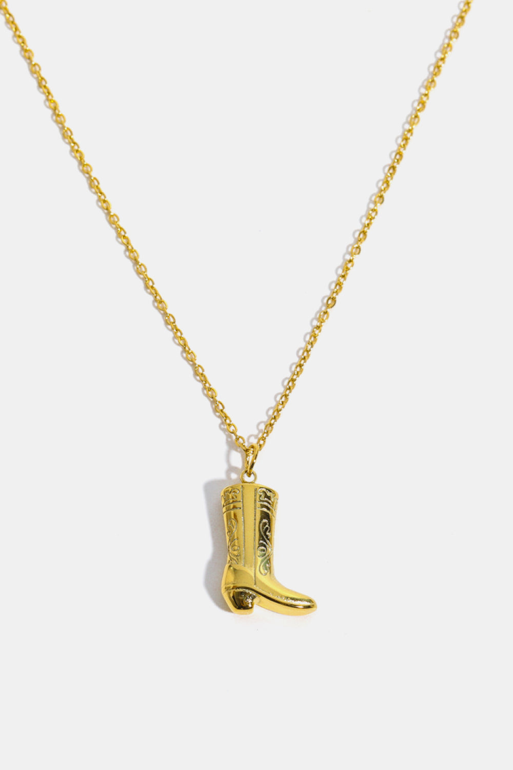 Cowboy Boot Pendant Stainless Steel Necklace king-general-store-5710.myshopify.com