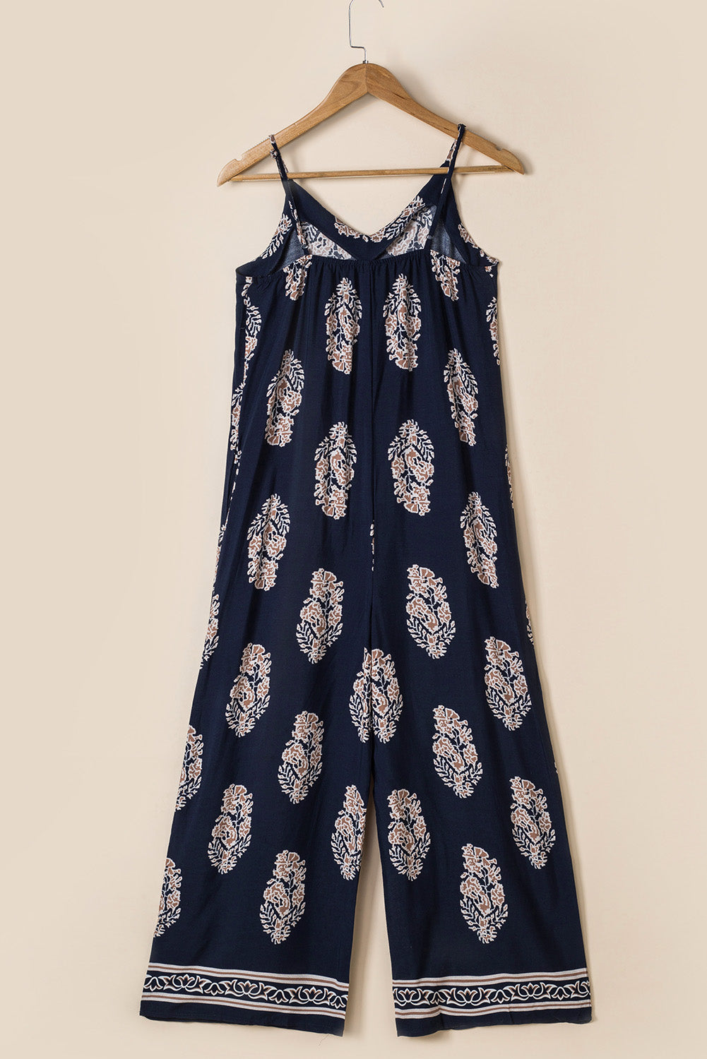 Printed V-Neck Sleeveless Jumpsuit king-general-store-5710.myshopify.com