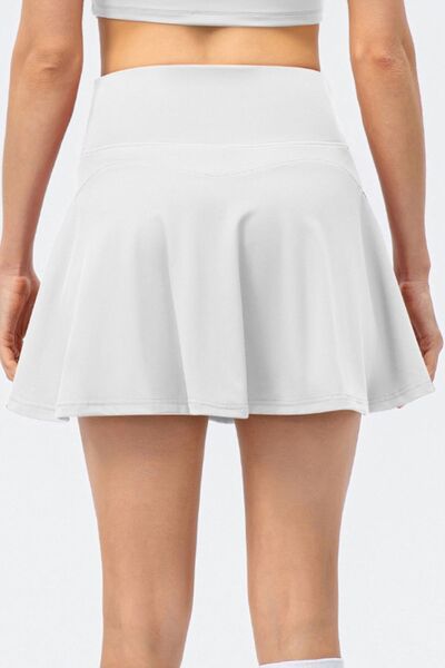 High Waist Wide Waistband Active Skirt king-general-store-5710.myshopify.com