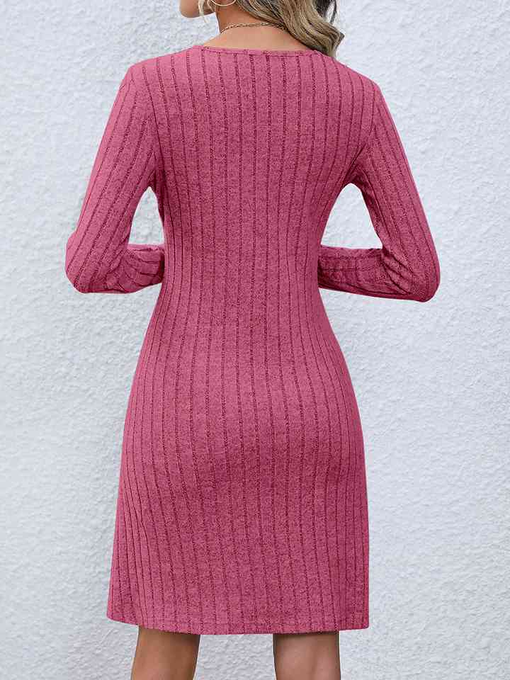 V-Neck Long Sleeve Mini Dress king-general-store-5710.myshopify.com