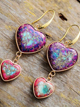 Heart Shape Imperial Jasper Dangle Earrings king-general-store-5710.myshopify.com