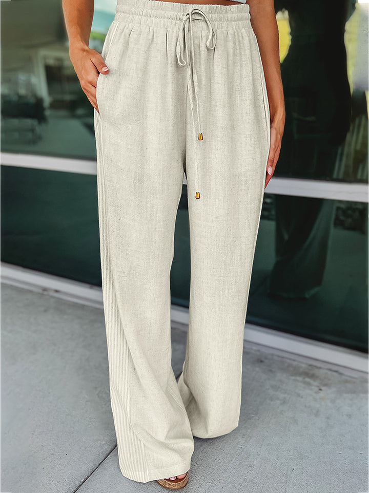 Drawstring Wide Leg Pants king-general-store-5710.myshopify.com