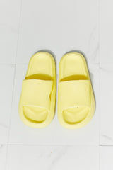 MMShoes Arms Around Me Open Toe Slide in Yellow king-general-store-5710.myshopify.com