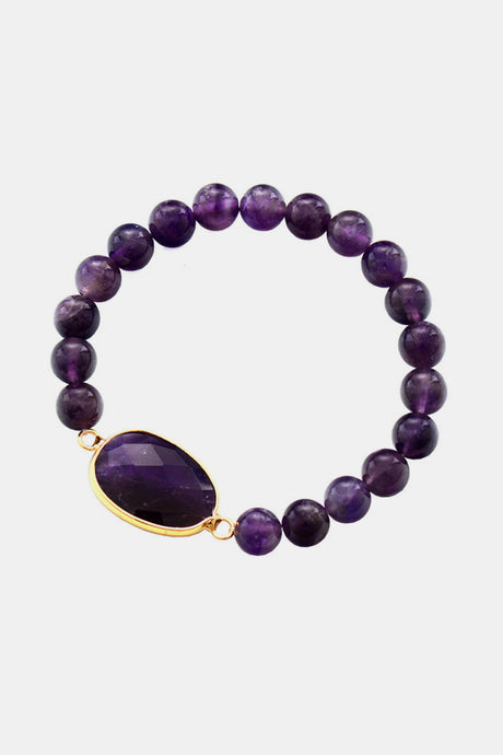 Handmade Amethyst Beaded Bracelet king-general-store-5710.myshopify.com