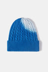 Contrast Tie-Dye Cable-Knit Cuffed Beanie king-general-store-5710.myshopify.com