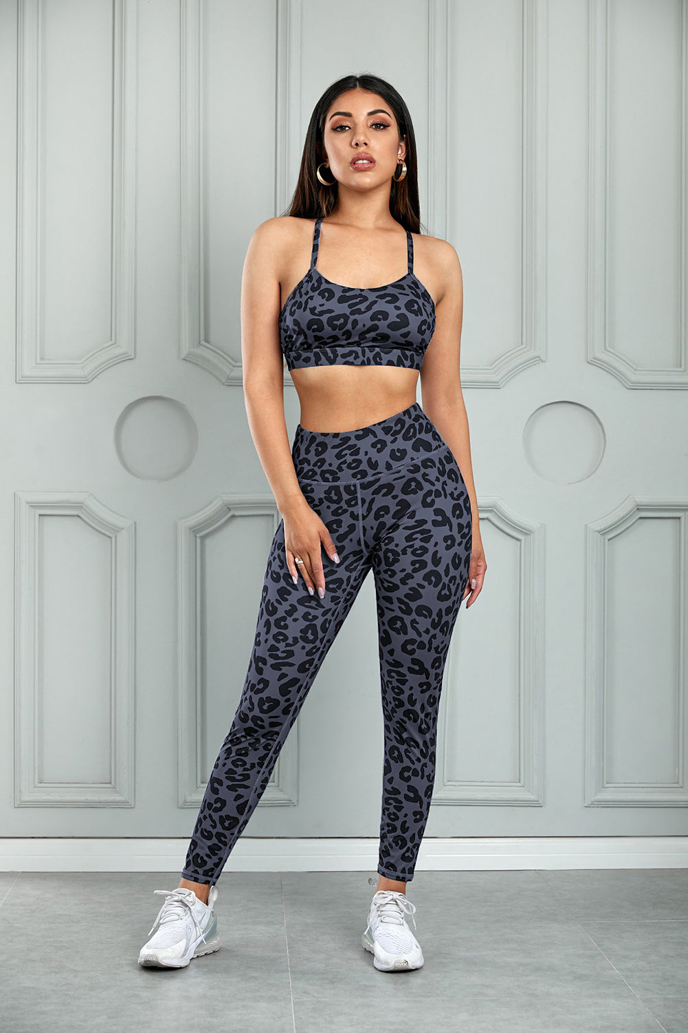 Leopard Cutout Sports Bra and Leggings Set king-general-store-5710.myshopify.com