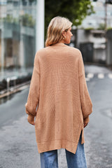 Open Front Dropped Shoulder Longline Cardigan king-general-store-5710.myshopify.com