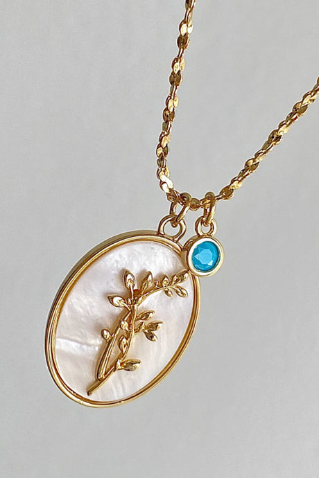 Flower Shell Pendant Copper Necklace king-general-store-5710.myshopify.com