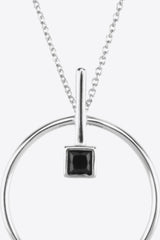 Black Zircon 925 Sterling Silver Necklace king-general-store-5710.myshopify.com