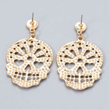 Skull Rhinestone Alloy Earrings king-general-store-5710.myshopify.com