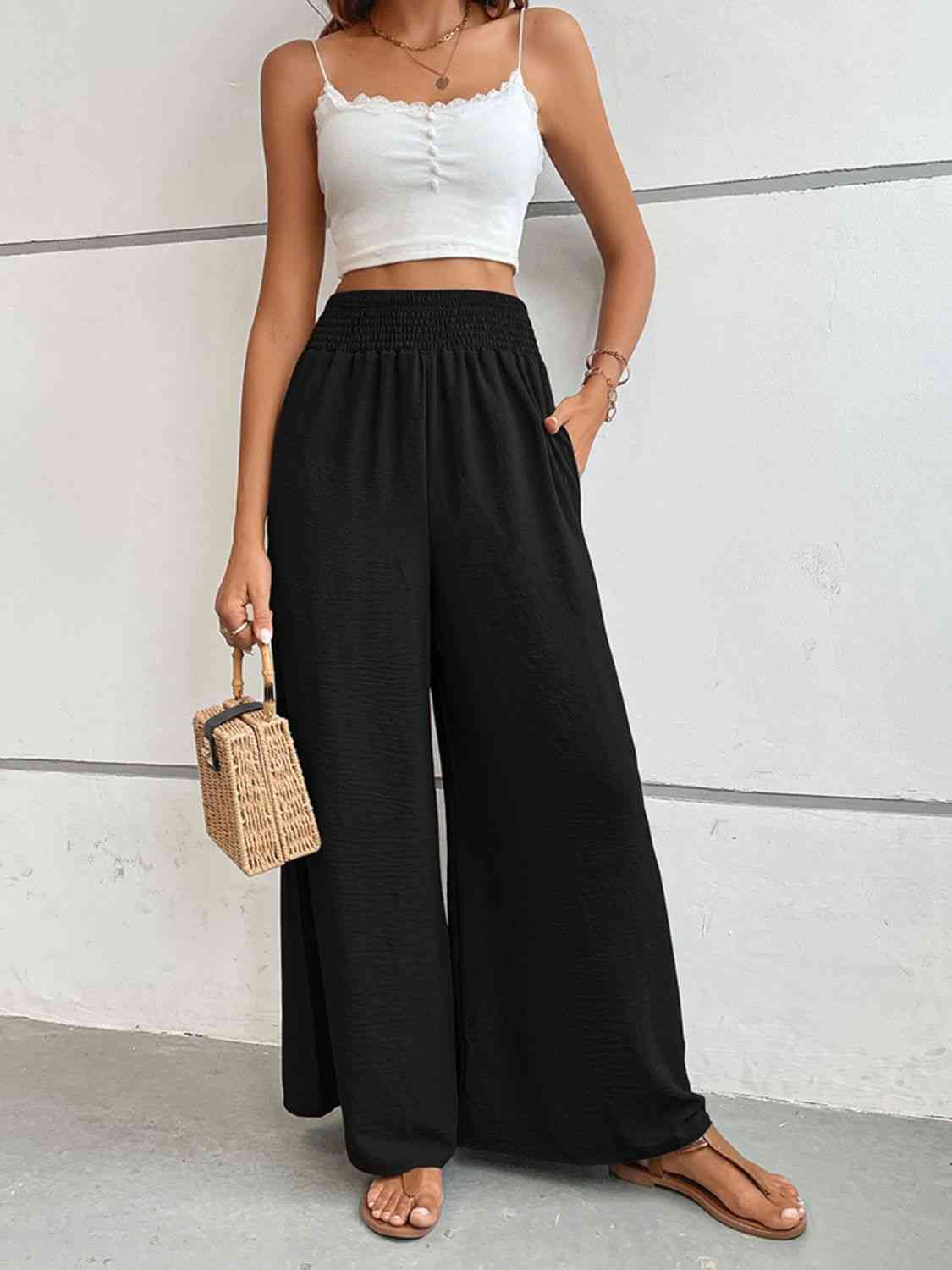 Wide Waistband Relax Fit Long Pants king-general-store-5710.myshopify.com