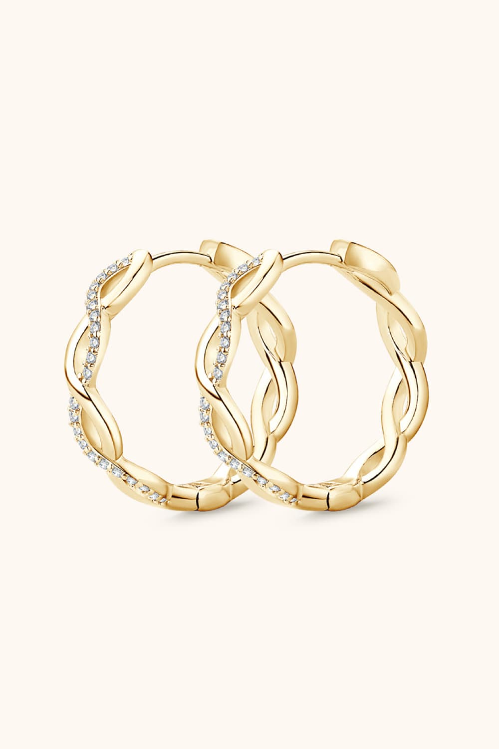 Moissanite Crisscross Hoop Earrings king-general-store-5710.myshopify.com