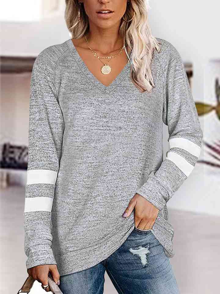 V-Neck Raglan Sleeve T-Shirt king-general-store-5710.myshopify.com