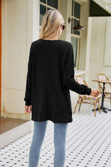 Long Sleeve Pocketed Cardigan king-general-store-5710.myshopify.com