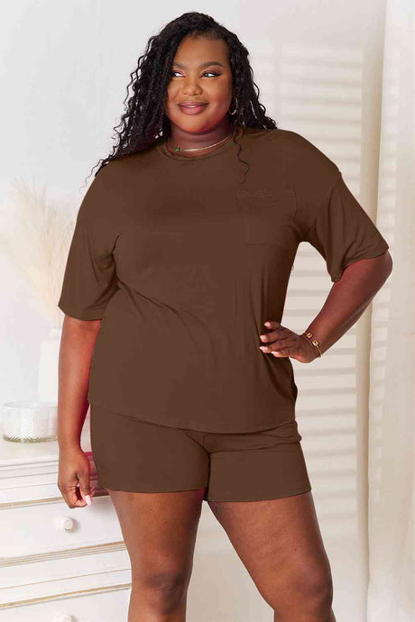 Basic Bae Full Size Soft Rayon Half Sleeve Top and Shorts Set king-general-store-5710.myshopify.com