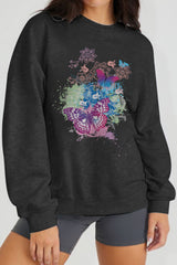 Simply Love Full Size Butterfly Graphic Sweatshirt king-general-store-5710.myshopify.com