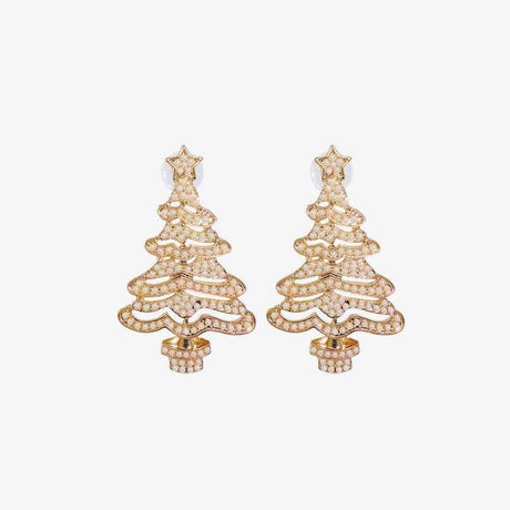 Rhinestone Alloy Christmas Tree Earrings king-general-store-5710.myshopify.com