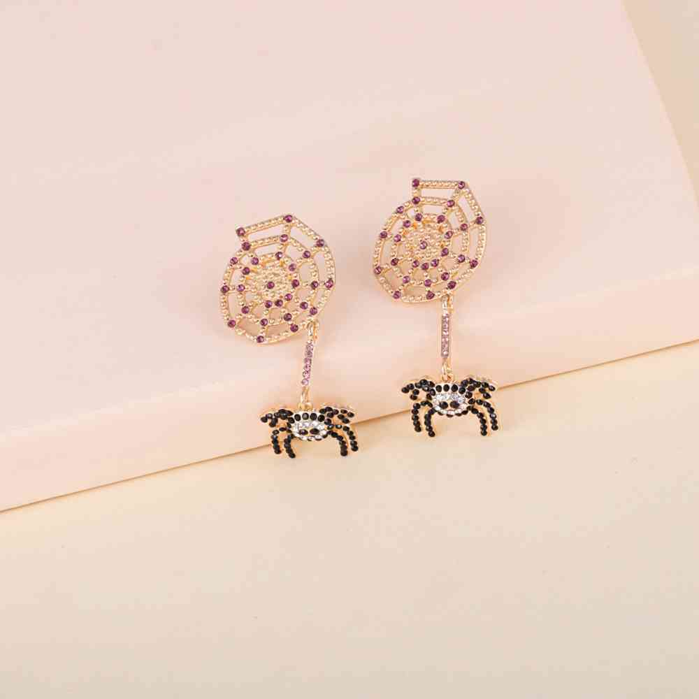 Spider Rhinestone Alloy Earrings king-general-store-5710.myshopify.com