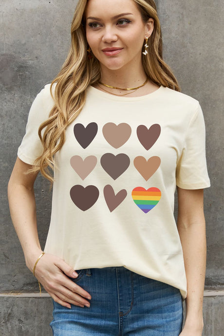 Simply Love Full Size Heart Graphic Cotton Tee king-general-store-5710.myshopify.com