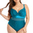 Plus Size Spliced Mesh Tie-Back One-Piece Swimsuit king-general-store-5710.myshopify.com