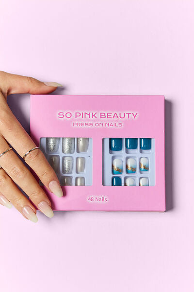 SO PINK BEAUTY Press On Nails 2 Packs king-general-store-5710.myshopify.com