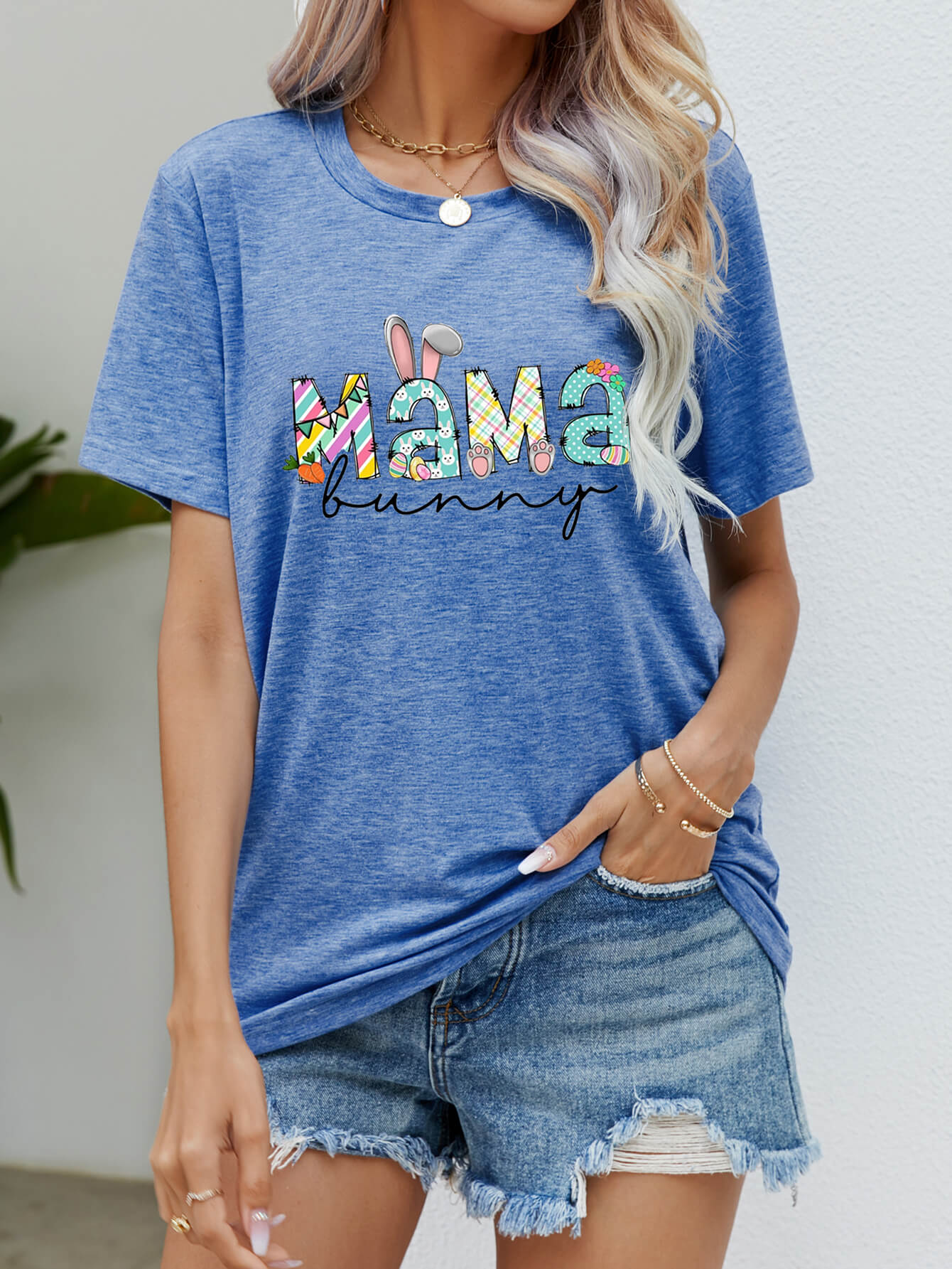 MAMA BUNNY Easter Graphic Tee king-general-store-5710.myshopify.com