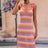 Striped Tie Shoulder Split Cover Up Dress king-general-store-5710.myshopify.com