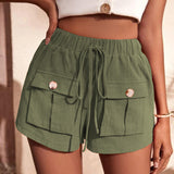 Tie Waist Cargo Shorts king-general-store-5710.myshopify.com