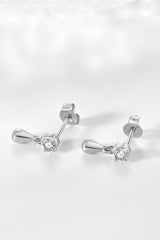 Inlaid Zircon 925 Sterling Silver Drop Earrings king-general-store-5710.myshopify.com