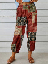 Printed Tied Cropped Pants king-general-store-5710.myshopify.com