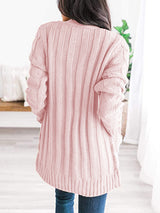 Cable-Knit Buttoned Cardigan with Pockets king-general-store-5710.myshopify.com