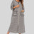 Round Neck Three-Quarter Sleeve Midi Night Dress king-general-store-5710.myshopify.com