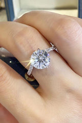 3 Carat Moissanite 925 Sterling Silver Ring - Kings Crown Jewel Boutique