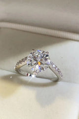 3 Carat Moissanite 925 Sterling Silver Ring - Kings Crown Jewel Boutique