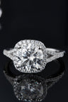 3 Carat Moissanite Halo Ring - Kings Crown Jewel Boutique