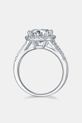 3 Carat Moissanite Halo Ring - Kings Crown Jewel Boutique