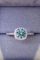 3 Carat Moissanite Platinum-Plated Cluster Ring - Kings Crown Jewel Boutique