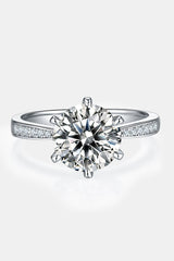 3 Carat Moissanite Side Stone Ring - Kings Crown Jewel Boutique