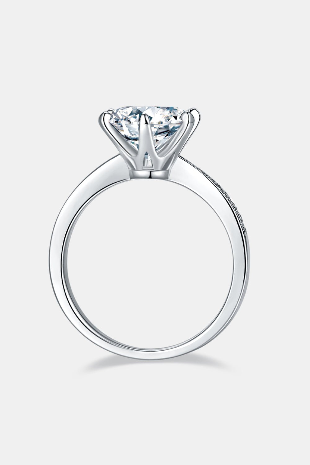 3 Carat Moissanite Side Stone Ring - Kings Crown Jewel Boutique