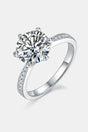 3 Carat Moissanite Side Stone Ring - Kings Crown Jewel Boutique