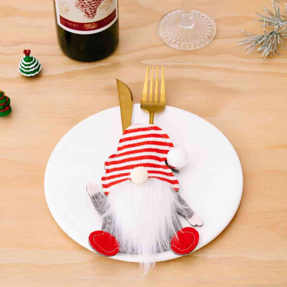 3-Piece Faceless Gnome Cutlery Holders - Kings Crown Jewel Boutique
