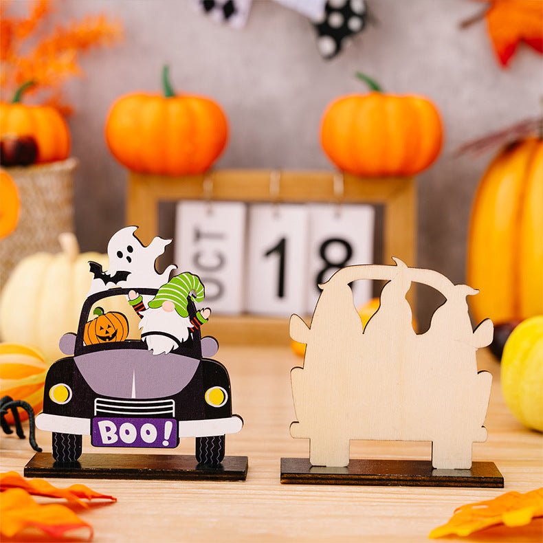 3-Piece Halloween Element Car-Shape Ornaments - Kings Crown Jewel Boutique