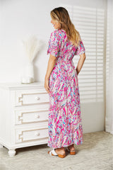 Double Take Multicolored V-Neck Maxi Dress king-general-store-5710.myshopify.com
