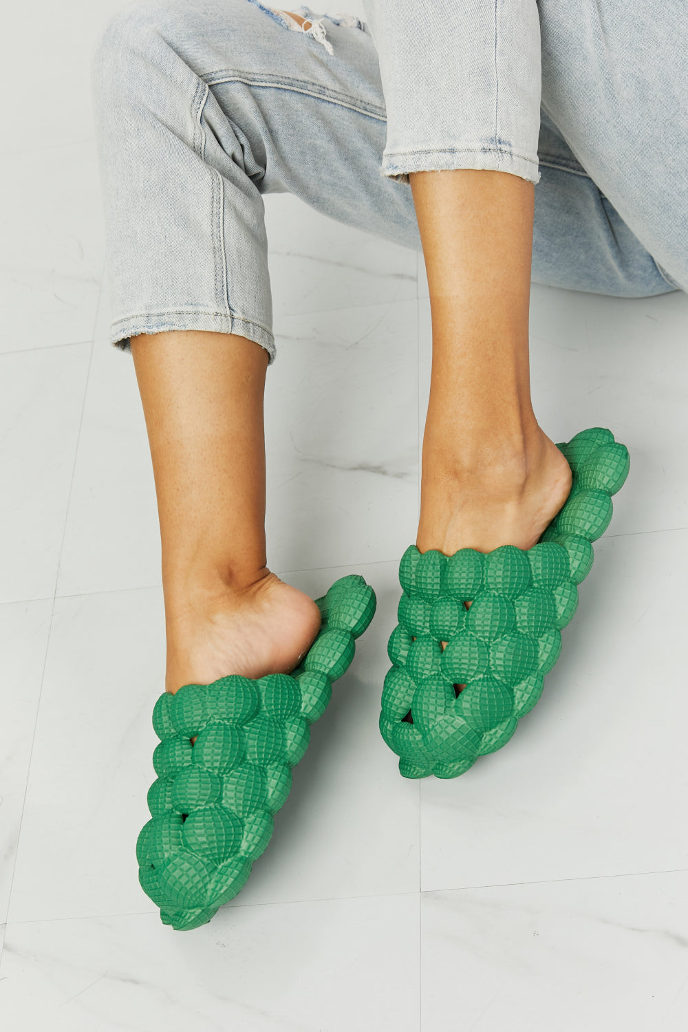 NOOK JOI Laid Back Bubble Slides in Green king-general-store-5710.myshopify.com