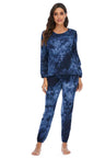 Tie-Dye Top and Drawstring Pants Lounge Set king-general-store-5710.myshopify.com