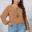 Plus Size Swiss Dot Frill Trim Round Neck Blouse king-general-store-5710.myshopify.com