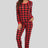 Plaid Round Neck Top and Pants Set king-general-store-5710.myshopify.com
